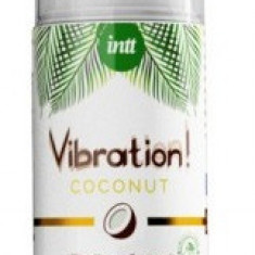 Gel cu Efect Vibrator Aroma Cocos 15 ml