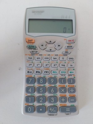 Calculator stiintific SHARP Advanced DAL EL 531W vintage, colectie foto