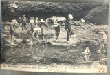 AD 98 C. P. VECHE - BIARRITZ -PECHEURS A MAREE BASSE -PESCARI DE EPOCA - FRANTA