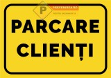 Indicatoare galbene parcare clienti