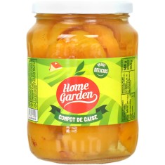 Bax 6 Compoturi de Caise HOME GARDEN, 720 g, Compot de Fructe, Desert din Fructe, Compot din Caise, Compot Caise la Borcan, Compot din Caise la Borcan foto
