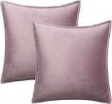 Set 2 fete de perna Tan.Tomi, catifea, violet, 50 x 50 cm