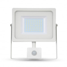 50W Proiector LED SMD Senzor Corp Alb Alb rece V-Tac SKU-5842 foto