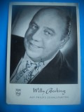 HOPCT 1499 WILLY BERKING -GERMANIA -ACTORI/ARTISTI-AUTOGRAF-CIRCULATA