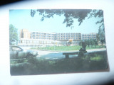 2 Ilustrata Buzias 1971 -vedere parc si 1986 Hotel Parc, Circulata, Fotografie