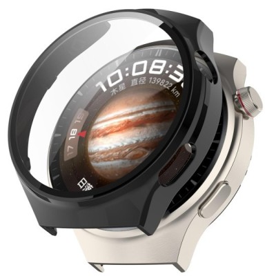 Husa pentru Huawei Watch 4 Pro + Folie - Techsuit Defense360 Pro - Black foto