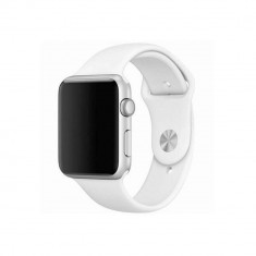 Curea Mercury Silicone pentru Apple Watch 4/5/6/SE 44 mm, Alb foto