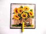 magnet frigider . gradina cu floarea soarelui 37856