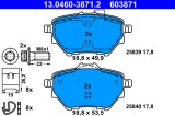 ATE 13.0460-3871.2 set placute frana,frana disc
