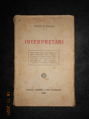 MIHAI D. RALEA - INTERPRETARI (1927) foto