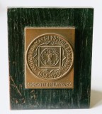 MEDALIE PLACHETA PREMIU ORIGINAL CENTENARUL MARCII POSTALE ROMANESTI 1858 1958 EXPOZITIA FILATELICA FILATELIE ( CITITI DESCRIEREA -ENUNTUL )