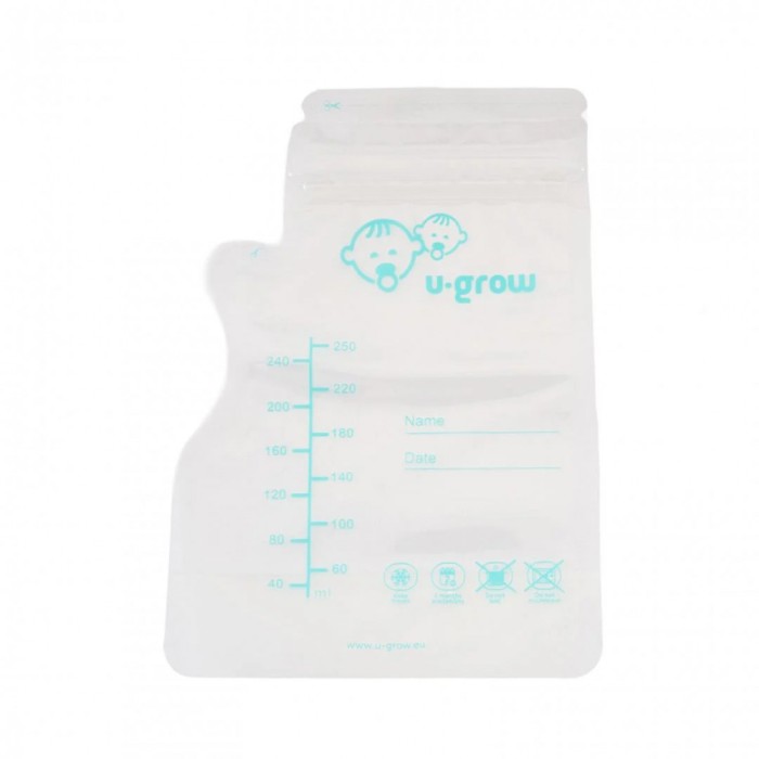 Pungi stocare lapte matern 30buc UMB-001, U-Grow