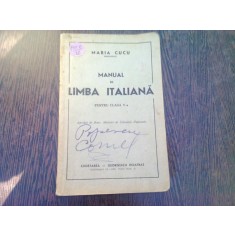 MANUAL DE LIMBA ITALIANA PENTRU CLASA A V-A - MARIA CUCU