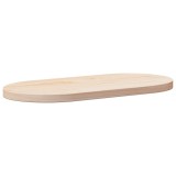 VidaXL Blat de masă, 70x35x2,5 cm, lemn masiv de pin, oval