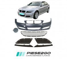 Pachet Bara fata+grile BMW seria 3 E90/E91 LCI sedan+touring 2008-2012 foto