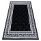 Modern GLOSS covor 2813 87 stilat, cadru, grecesc negru / gri, 240x330 cm