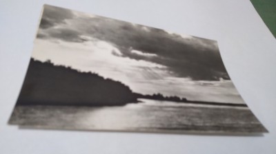 CARTE POSTALA APUS DE SOARE IN DELTA DUNARII CIRCULATA foto
