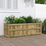 vidaXL Jardinieră de grădină, 150x50x50 cm, lemn de pin impregnat 837488