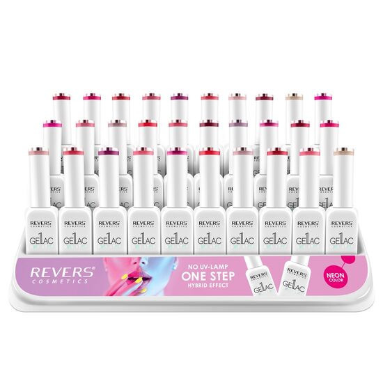 Set II - 30 de Lacuri de unghii Gellac 1 Step, Hybrid Effect, Non UV, Revers, 10 ml