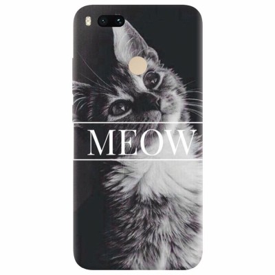 Husa silicon pentru Xiaomi Mi A1, Meow Cute Cat foto