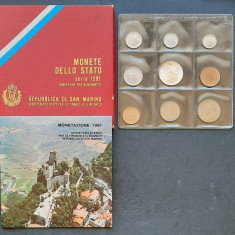 Set monede San Marino 1981 - UNC - G 4038