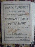 HARTA TURISTICA A REGIUNEI BRASOV - 1933