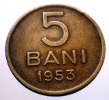 Moneda 5 Bani 1953, RPR Romania, Numismatica, KM#83