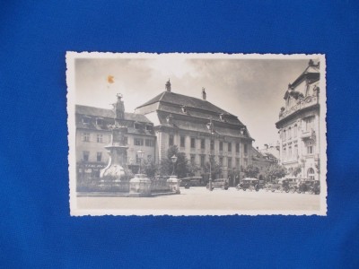 CARTE POSTALA * SIBIU , PIATA REGELE FERDINAND CU PALATUL BARON BRUKENTHAL ,1943 foto