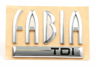 Emblema Fabia TDI Oe Skoda Fabia 1 1999-2008 6Y0853687BHFXC foto