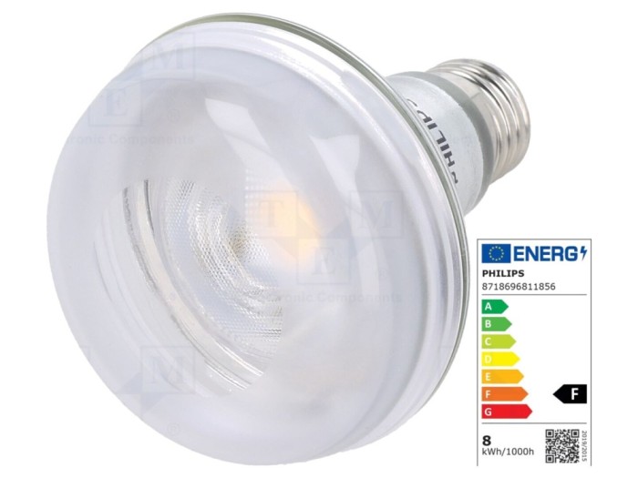 Lampă LED E27 8W 2700K