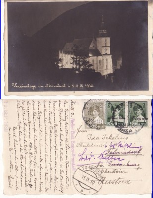 Brasov -Biserica Neagra noaptea foto