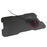 Mouse gaming, 3200 dpi, LED, cablu 1.5 m, mousepad inclus, Negru, General