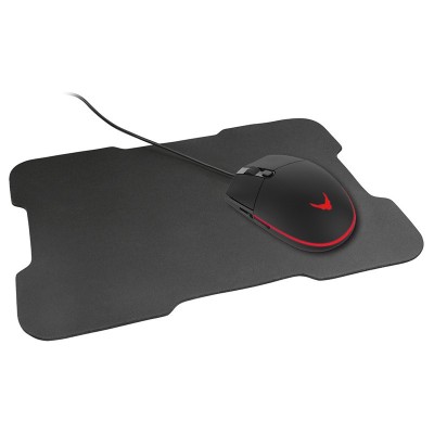 Mouse gaming, 3200 dpi, LED, cablu 1.5 m, mousepad inclus, Negru foto