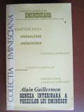 Geneza interioara a poeziilor lui Eminescu A. Guillermou