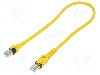 Patch cord Cat 6a, S/FTP, conexiune 1:1, 0.5m, HARTING - 09488447745005 foto