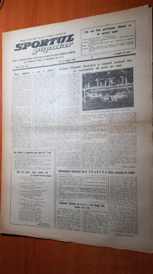 sportul popular 13 august 1953-articole-polo,fotbal,ciclism,baschet foto