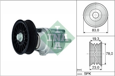 INA 534 0185 10 Intinzator curea, curea distributie foto