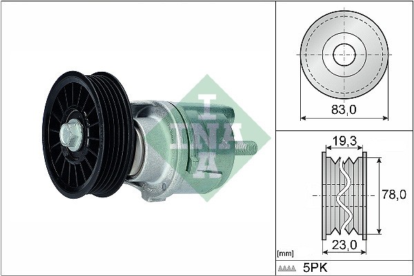 INA 534 0185 10 Intinzator curea, curea distributie