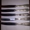 CY Set 5 cutite deosebite mai vechi / marcaj &quot;SUPER INOX&quot; lama &amp; &quot;ARG 800&quot; maner