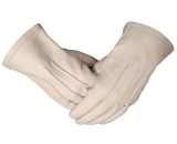 M?nu?i de Ceremonie din Piele Alb? - Piele Natural?