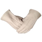 M?nu?i de Ceremonie din Piele Alb? - Piele Natural?