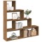 vidaXL Bibliotecă/separator 4 niveluri, stejar 143,5x29x143,5 cm lemn 858002