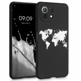 Husa pentru Xiaomi Mi 11 Lite 5G, Silicon, Negru, 55094.02, Carcasa, Kwmobile