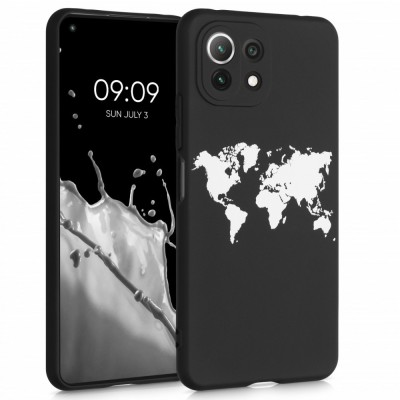 Husa pentru Xiaomi Mi 11 Lite 5G, Silicon, Negru, 55094.02 foto