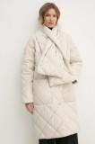 Barbour geaca femei, culoarea bej, de tranzitie, LQU1802CR11