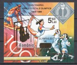 ROMANIA 2006 LP1738 GIMNASTICA 2006 SUPRATIPAR FOLIO AUR COLITA MNH