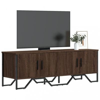 vidaXL Dulap TV, stejar maro, 122x34x41 cm, lemn prelucrat foto