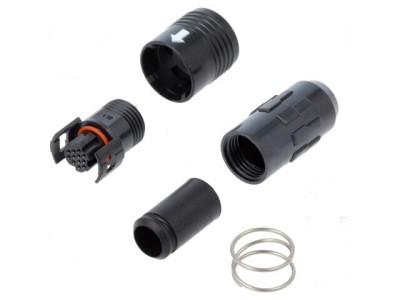 Mufă Circulară HR30 Push-Pull Aurită 2A 12 PIN-uri foto