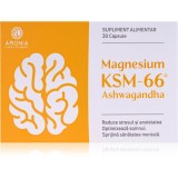 Aronia Charlotteburg Magnesium + Ashwagandha KSM-66 supliment alimentar pentru calm și bună dispoziție 30 caps.