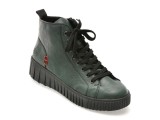 Ghete RIEKER verzi, Y6121, din piele ecologica